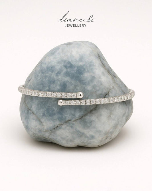 Aria Open Bangle (Silver)
